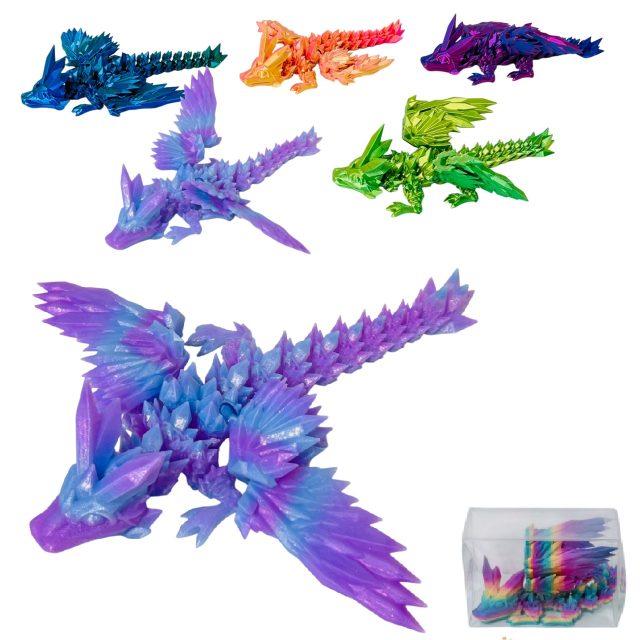 # 3D Printed Model [Large Winged DRAGON] 11''x12''