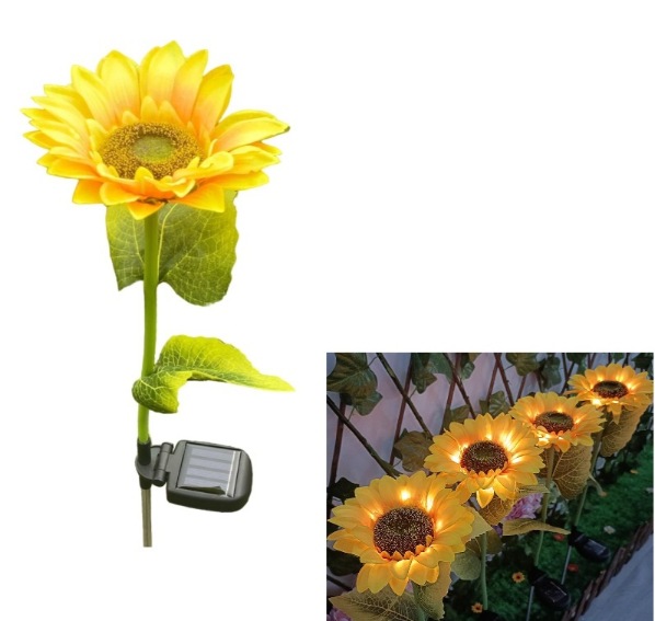 Light-Up SOLAR Garden Stake [1 Sunflower]