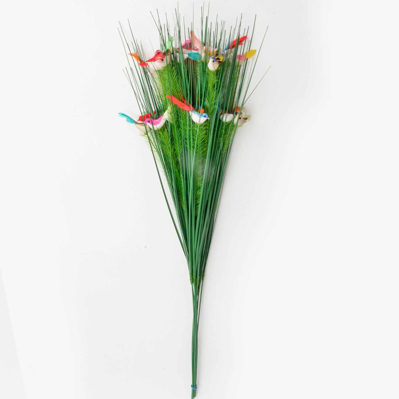 30'' Greenery Stalk with Birds [6 Stalks per Sleeve]