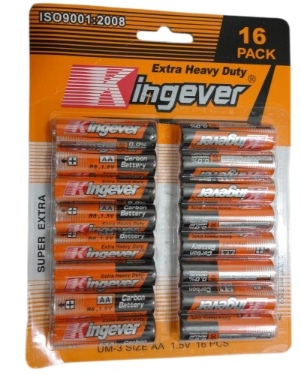 16pk AA BATTERIES [Kingever]