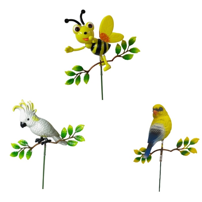 Yard Stake [Assorted Springing Bee/BIRDs]