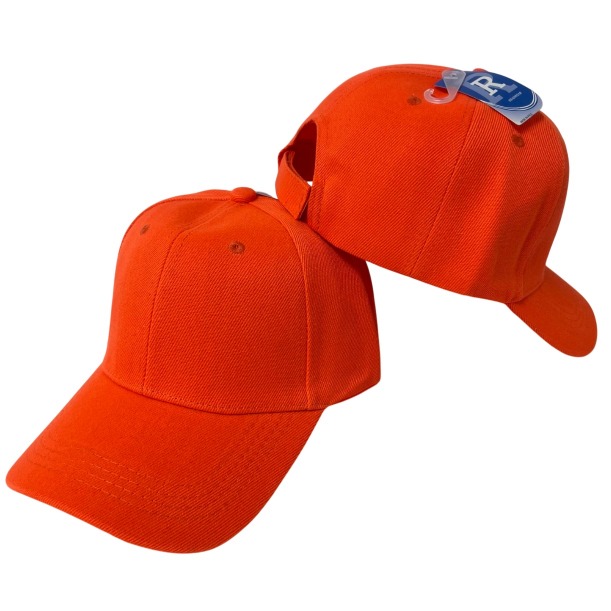 Solid HUNTER Orange Ball Cap