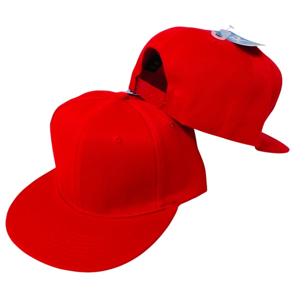 Snap-Back Flat Bill Cap [RED/RED]