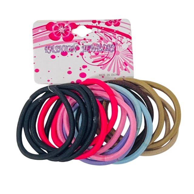 24pc Colored ELASTIC Bands