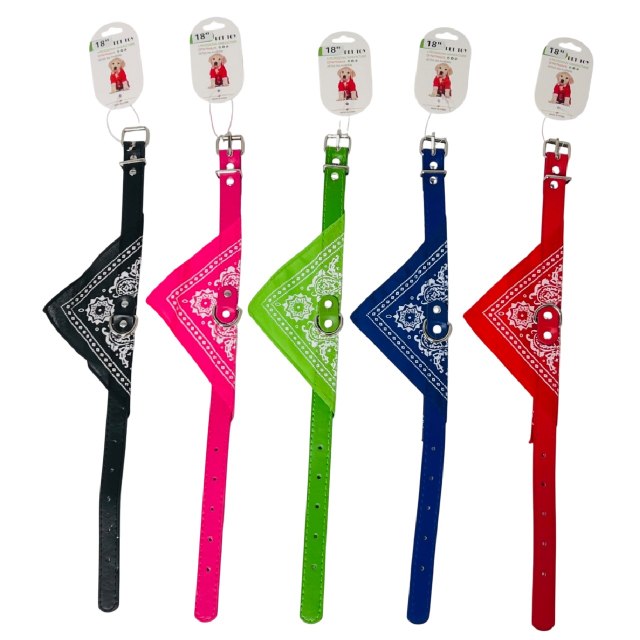 17'' Medium Dog Collar with Bandana