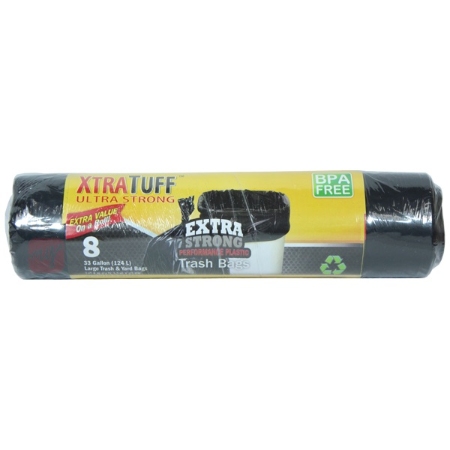 8ct 33GAL Trash BAG Roll