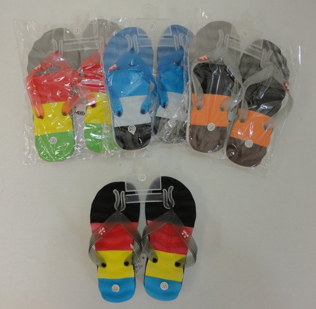 Boys Flip Flops [4 Color Block]