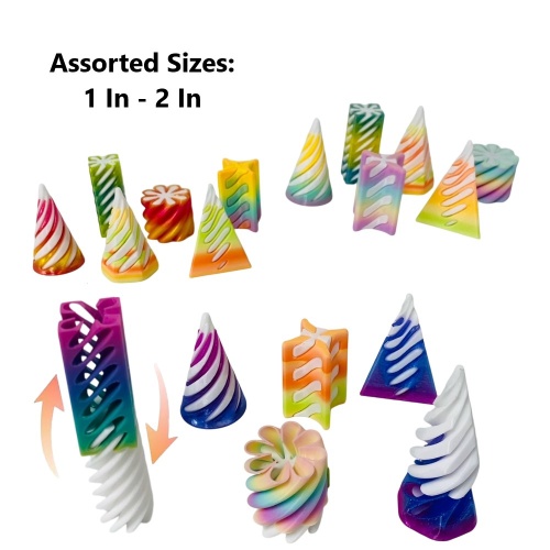 # 3D Printed Model [Impossible Spirals]-6pc Per Box Set