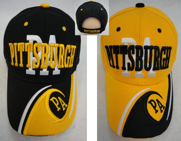 PITTSBURGH Hat ''PA'' [PA/Wave on Bill]