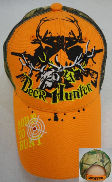 Deer Hunter with Deer SKULL [BORN TO HUNT on Bill]