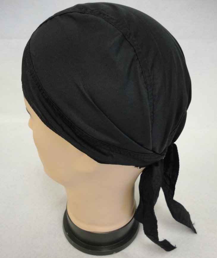 Skull Cap-Solid Black