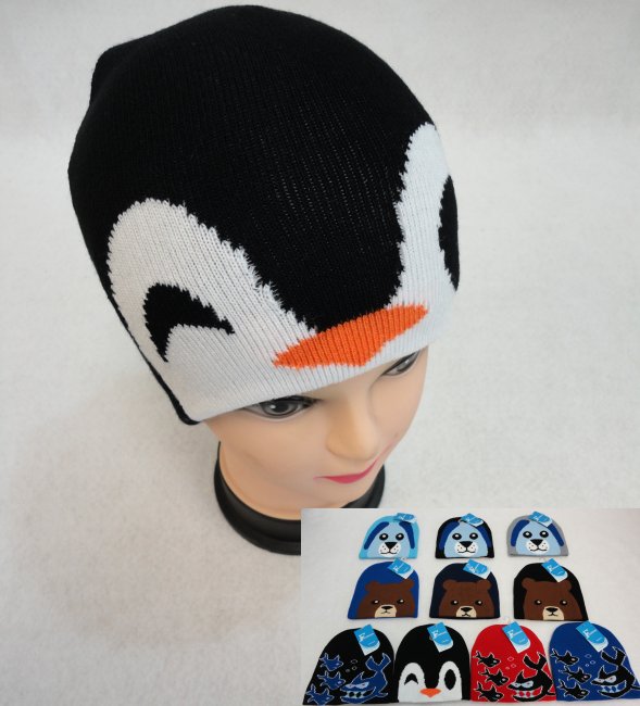 Child's Knit Hat [Dog/BEAR/Shark/Penguin]