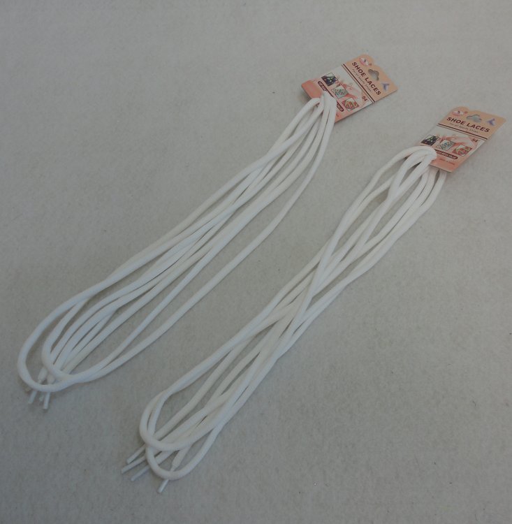 54'' Round SHOE Strings [White]