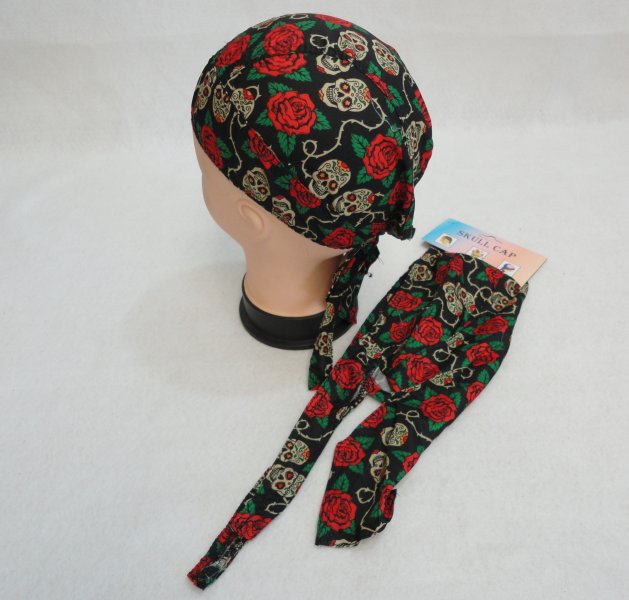 SKULL Cap-Sugar SKULL & Roses