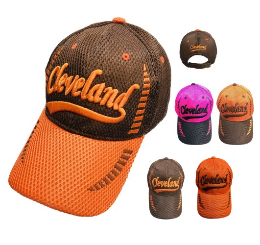 Air Mesh CLEVELAND HAT [Brown/Orange]