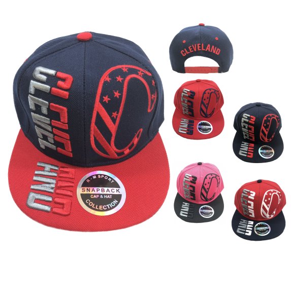 Snap Back Flat Bill CLEVELAND [Stars Stripes C]