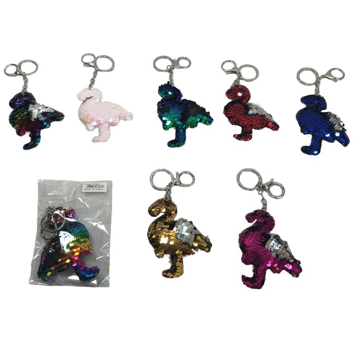 Reversible Sequin Key Chain [FLAMINGO]