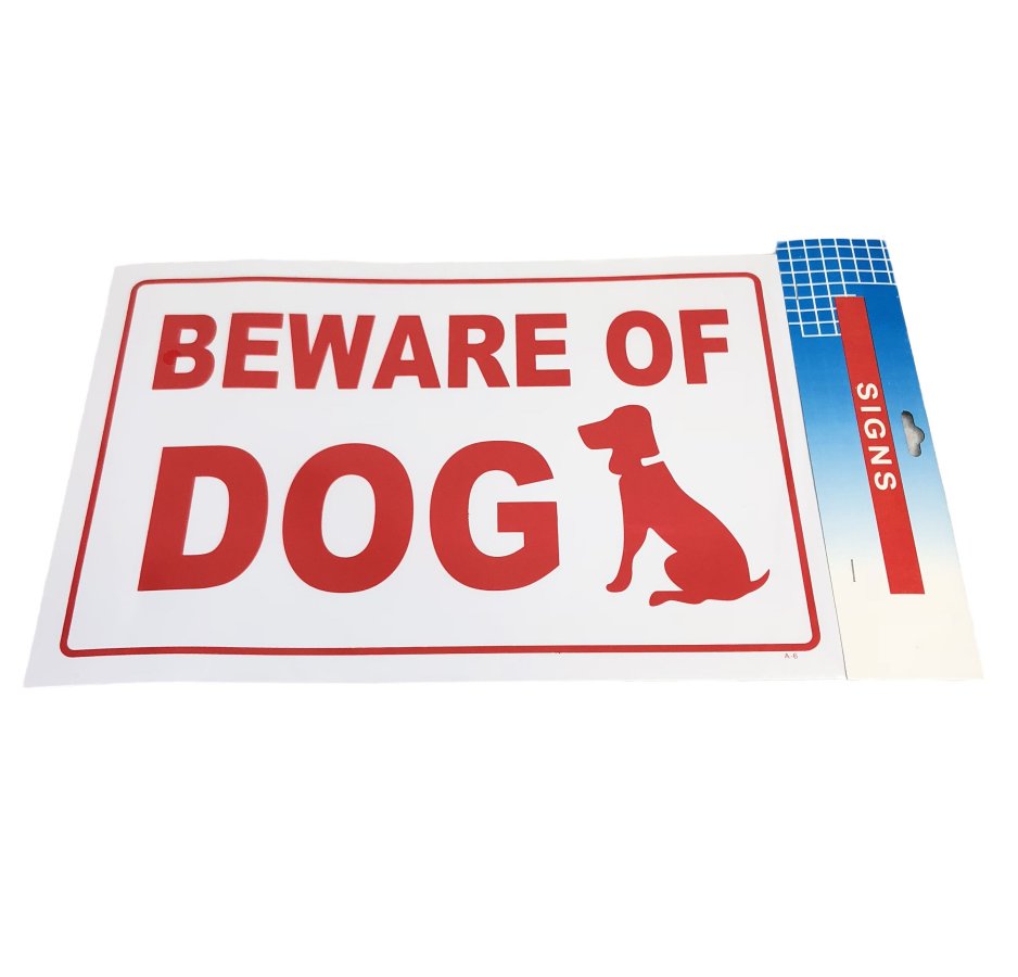 11.8''x7.9'' SIGN [BEWARE OF DOG]