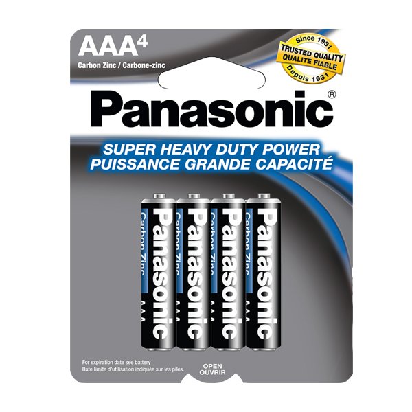 4pk Panasonic AAA BATTERIES
