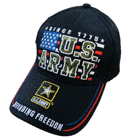 Licensed US ARMY Ball CAP [Block Flag]