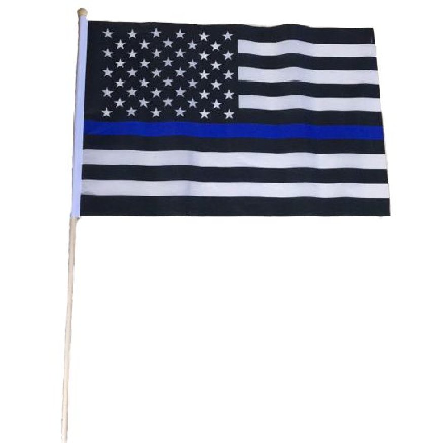 12''x18'' Stick FLAG [Blue Lives Matter]