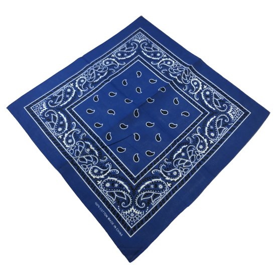 BANDANA-Royal Blue Paisley