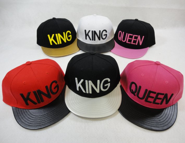 Snap Back Flat Bill Hat [KING/QUEEN]