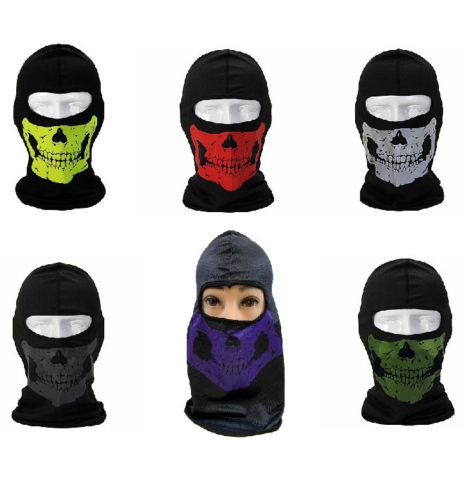 *NINJA Face Mask [Skulls-Color Assortment]