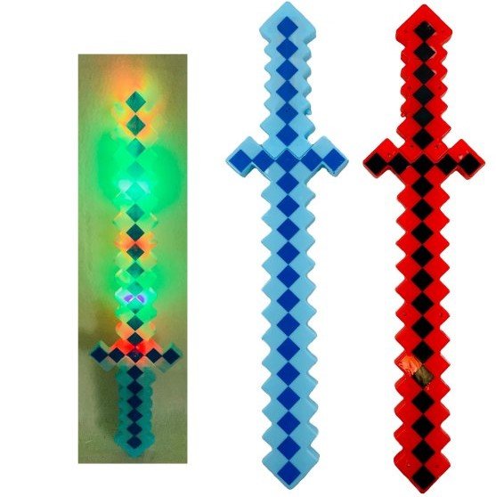 24'' Light Up Pixelated Sword