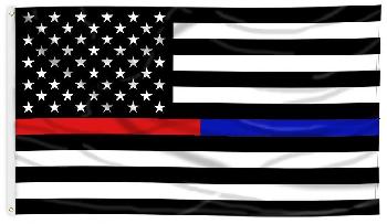 3'x5' Blue/Red Lives Matter FLAG