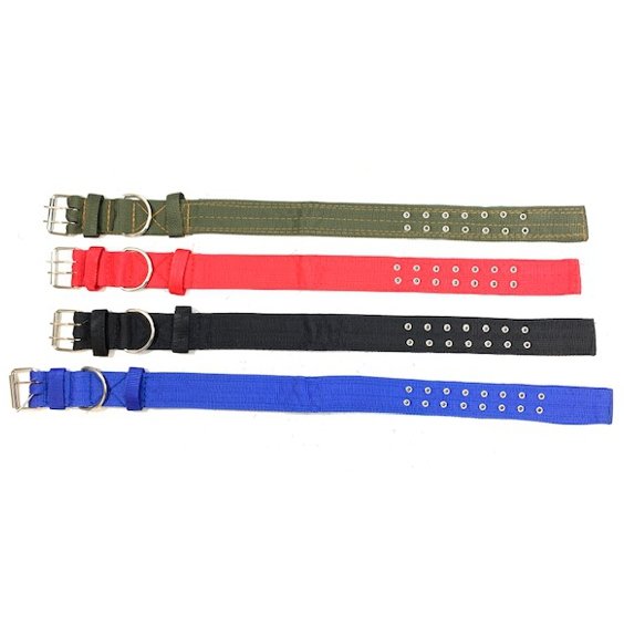 30'' Nylon DOG Collar [2'' Wide] Double Buckle