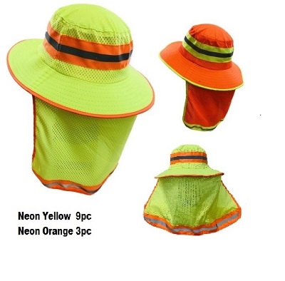 Boonie HAT [High Visibility] Mesh HAT with Mesh Flap