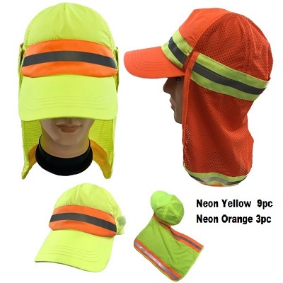 High Visibility Ball CAP with Removable Mesh Flap