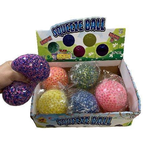 4'' Squish Jelly Ball with Foam Beads