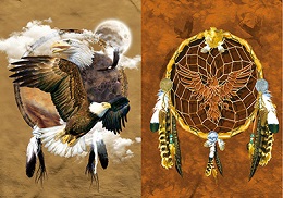 3D Picture 9801--Dream Catcher with EAGLE