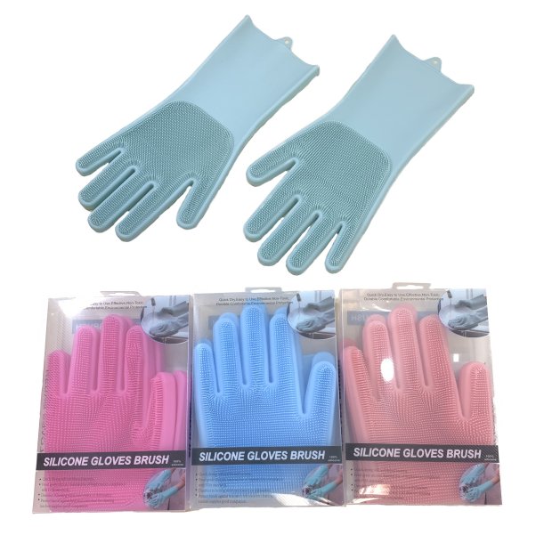 Silicone Brush Cleaning GLOVES