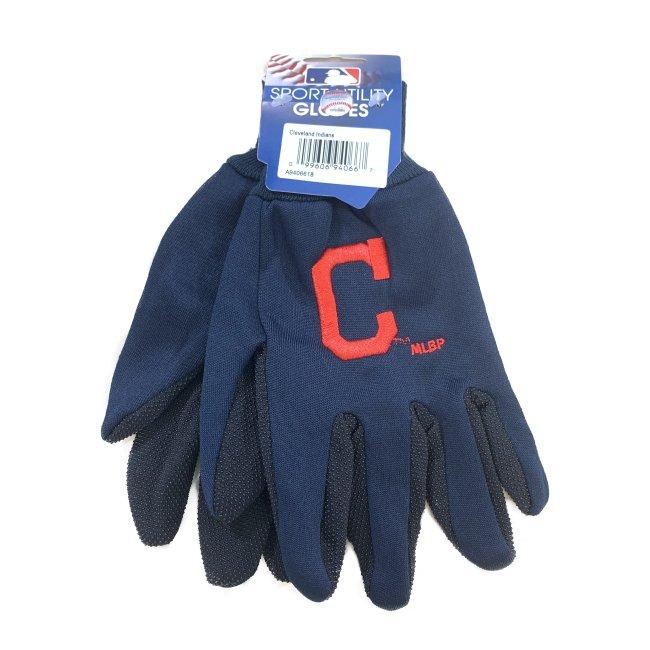 LICENSED Team Utility Gloves with Gripper Palm [Cleve Indians]