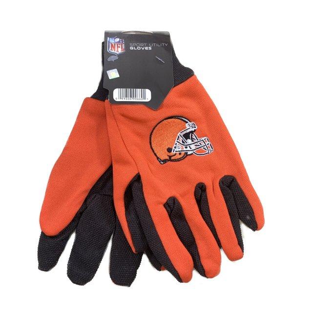 LICENSED Team Utility Gloves with Gripper Palm [Cleveland Browns]