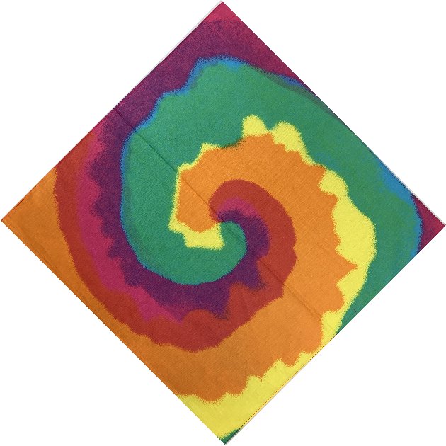 BANDANA-Large Tie Dye