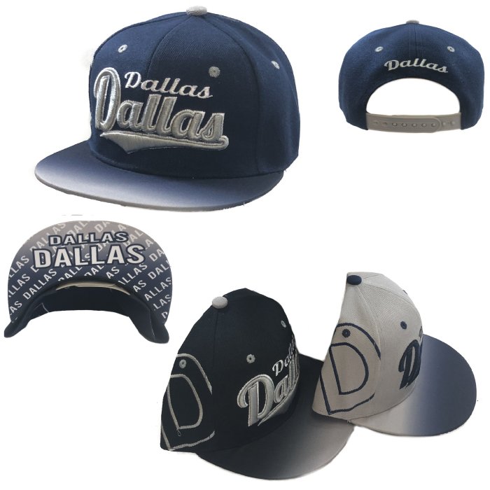 Snap Back Flat Bill/DALLAS [Fade Top/Printed Bottom Bill]