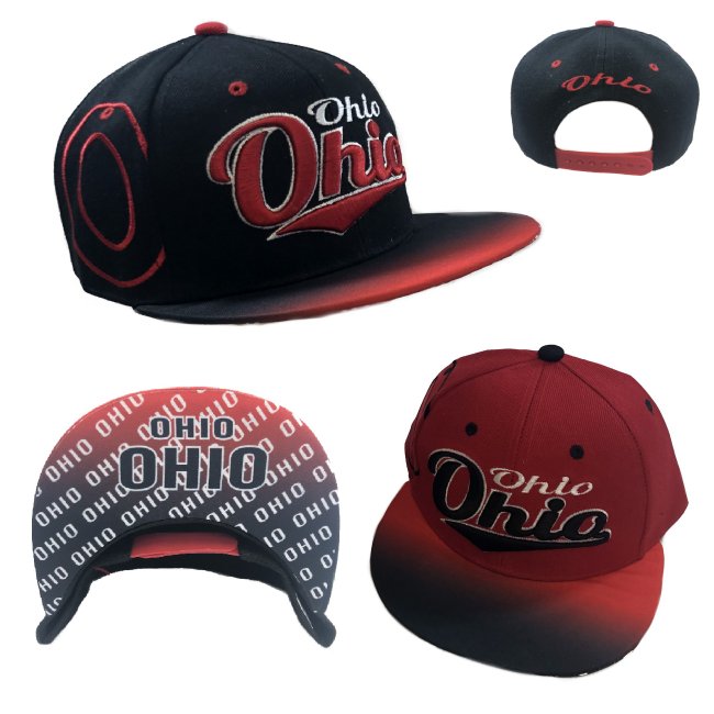 Snap Back Flat Bill/OHIO [Fade Top/Printed Bottom Bill]