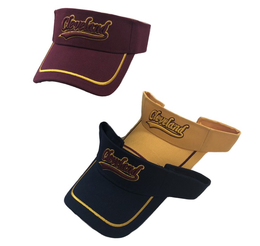 Visor-CLEVELAND [Burgundy/GOLD/Navy]