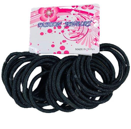 24pc Black ELASTIC Bands