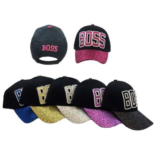 BOSS Ball Cap with GLITTER Bill