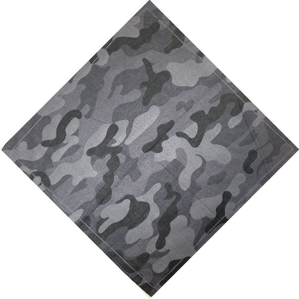 BANDANA-Black/Gray Camo