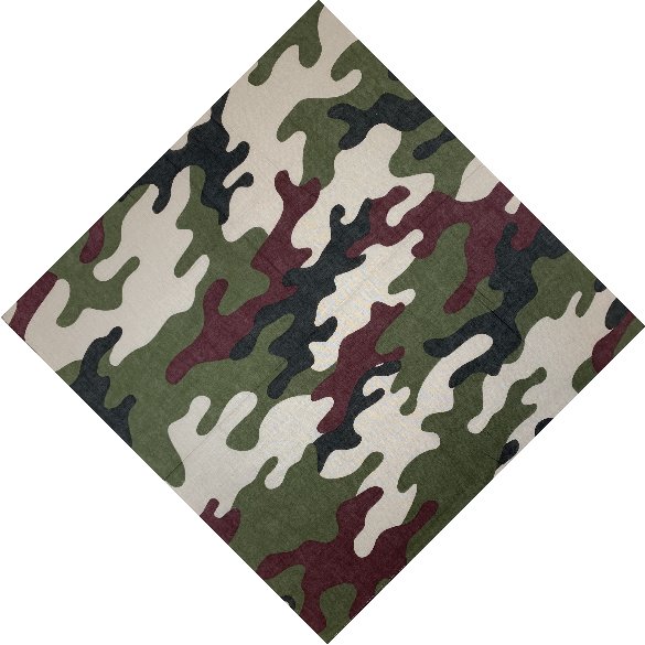 BANDANA-Light Green/Tan Camo