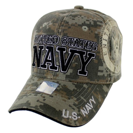 LICENSED Camo UNITED STATES NAVY Hat [Shadow Seal]