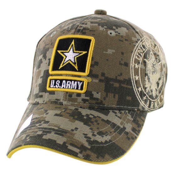 LICENSED Camo ARMY (Star Logo) Hat [Shadow]