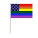 12''x18'' Stick FLAG [Rainbow/US Stars]