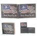 Vegan Leather Wallet [Bifold] Don't Tread on Me with Flag